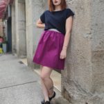 Jupe Ava Uni Fushia Intense