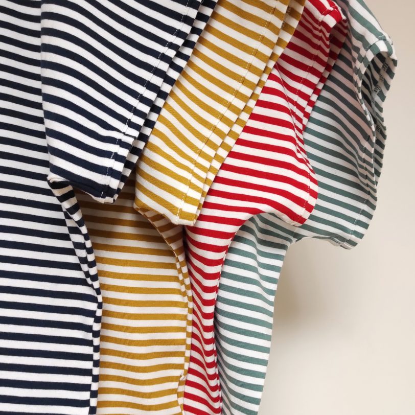 4 coloris des tshirt Krok Julie Bonnard Saint-etienne