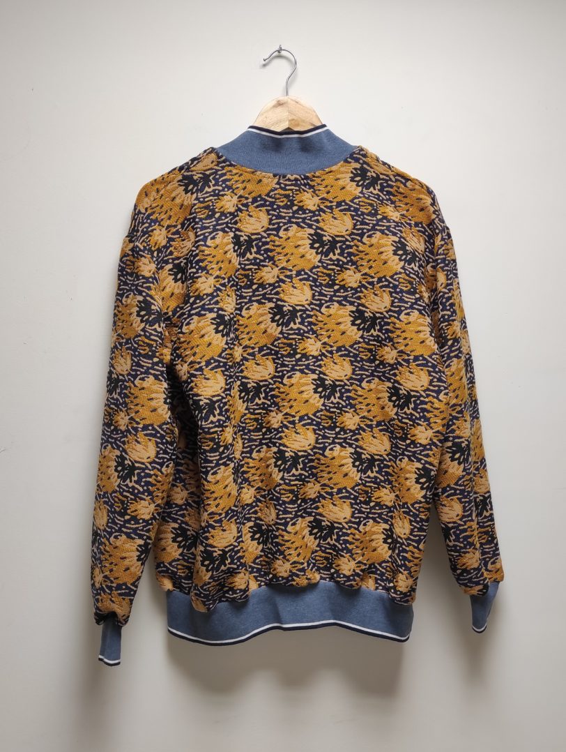 Bombers Chardon Jaune Jacquard Français Julie Bonnard Créatrice Saint-Étienne (1)