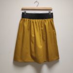 Jupe Ava Uni Jaune Pétrole – Image 3