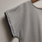 Tshirt Crop Top Krok Court Gris Clair Julie Bonnard créatrice vêtement Saint-Etienne (3)