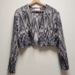 Veste Esik Marbrure Jacquard Français veste courte Julie Bonnard créatrice textile Saint-Etienne (1)